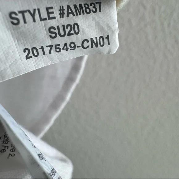 Madewell Linen-Blend Hilltop Shirt Eyelet White Short Sleeve Button Down Coastal - Picture 11 of 12